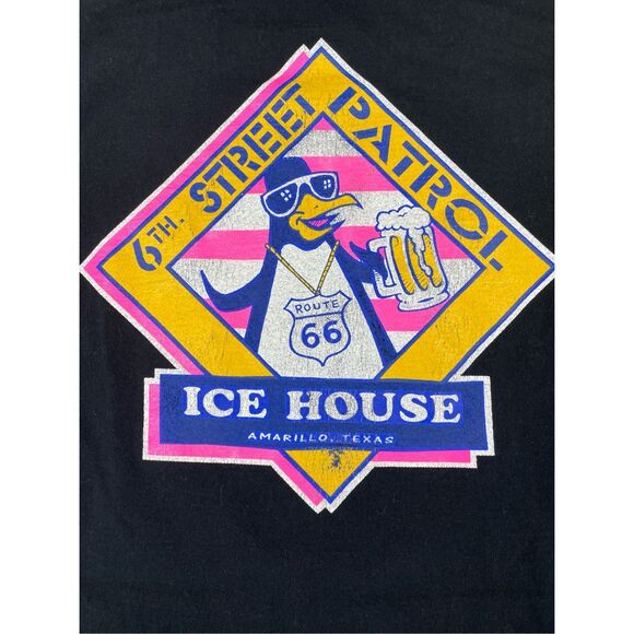 Route 66 Hog Rally Cutoff Tank Mens XL Black Vintage Motorcycle Biker Sleeveless - Picture 6 of 8